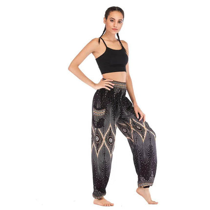 Women Boho Casual Fitness Yoga Harem Pants - Mad Fly Essentials