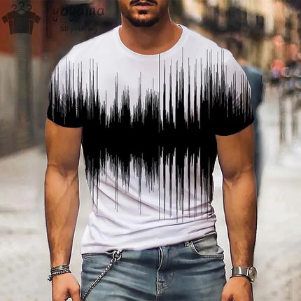 Shirt Men Psychedelic Flame Aurora 3D Summer Tee - Shirt - Oufisun - Mad Fly Essentials