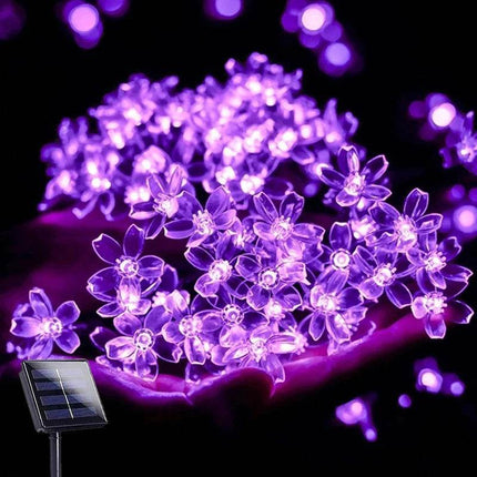 Outdoor Solar Cherry Blossoms Garden Lawn Patio Decor LED Fairy Light - Mad Fly Essentials