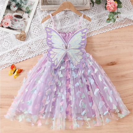 Princess Dress Girls Sleeveless Butterfly Dress - Princess Dress - NNJXD - Mad Fly Essentials