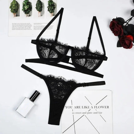 Lingerie Set Women Temptation Lace Bra Set - Lingerie Set - Rainbow Waves - Mad Fly Essentials