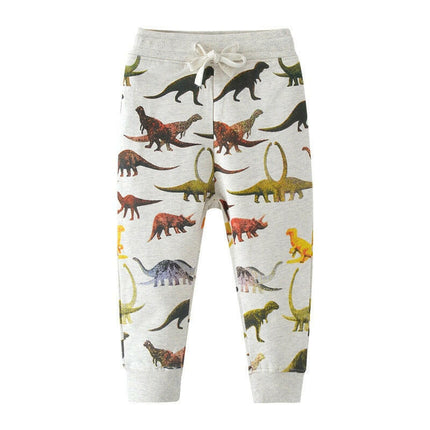 Baby Boys Cute Dinosaur Drawstring Pants - Kids Shop Mad Fly Essentials