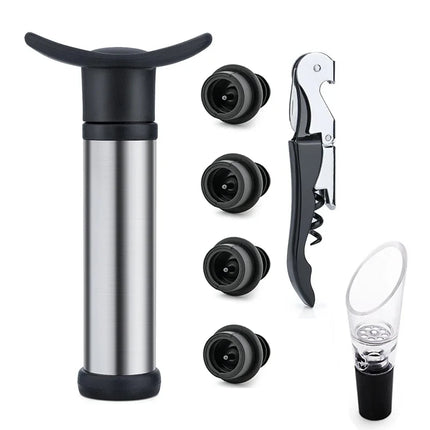 Kitchen Essentials Stainless Wine Stopper Vacuum Pump - Kitchen Essentials - Vankood - Mad Fly Essentials