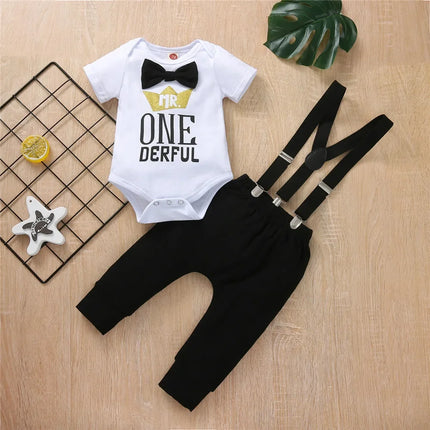 Clothing Set Baby Boy First Birthday Rompers Overalls - Clothing Set - Prowow - Mad Fly Essentials