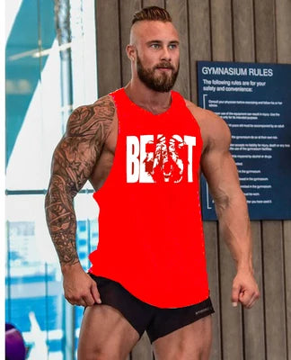 Tank Top Men Beast Activewear Bodybuilding Top - Tank Top - Fitness Essentials - Mad Fly Essentials