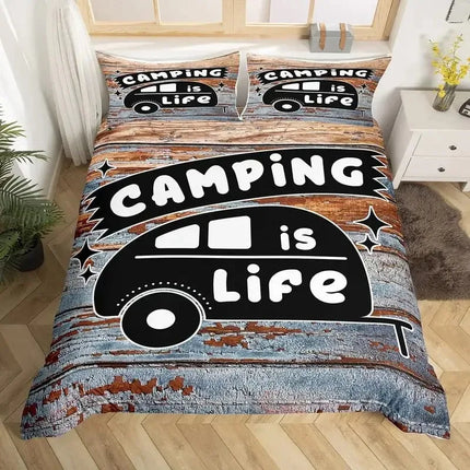 Duvet Set Home Camper 3D Comforter Bedding Set - Duvet Set - Lousidream - Mad Fly Essentials