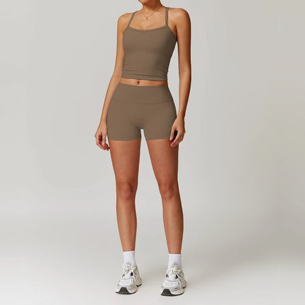 Activewear Set Women 2pc Crop Top Yoga Sportswear Set - Activewear Set - Bessmini - Mad Fly Essentials