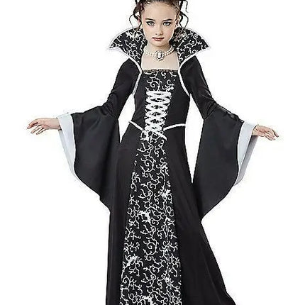 Costume Dress Girl Halloween Black Vampire Witch Cosplay Costume Set - Costume Dress - Madeline - Mad Fly Essentials