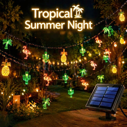 LED Fairy Light Solar Flamingo Pineapple Palm Tree String Lights - LED Fairy Light - Mavesan - Mad Fly Essentials