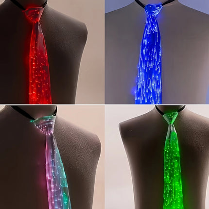 LED Party Light Fiber Optic Light Tie - LED Party Light - GPED - Mad Fly Essentials