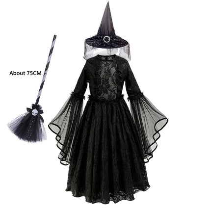 Costume Dress Girl Gothic Witch Halloween Costume - Costume Dress - 27kids - Mad Fly Essentials