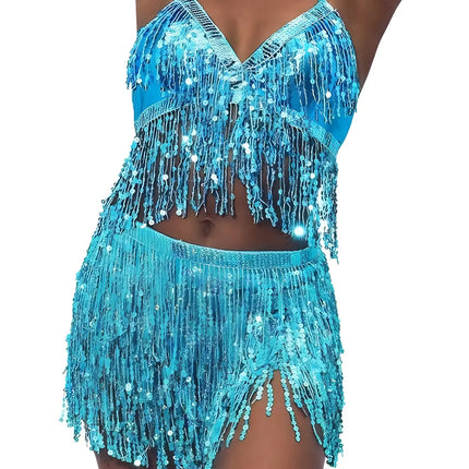 Costume Set Women Belly Dancing Halter Costume - Costume Set - Tiaobug - Mad Fly Essentials
