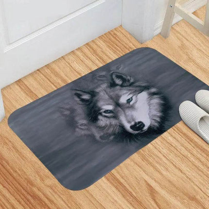 Cartoon 3D Dinosaur Dog Wolf Animal Door Mats - Mad Fly Essentials