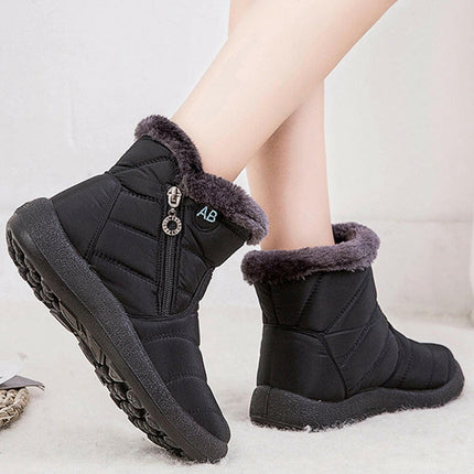 Women Waterproof Round Toe Snow Boots - Women's Shop Mad Fly Essentials