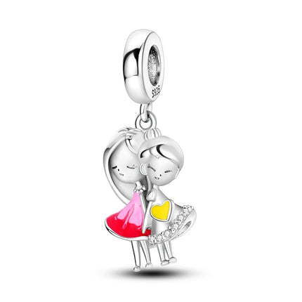 Women Accessories 925 Valentine Love Family DIY Jewelry Charm - Women Accessories - Valentines Day Specials - Mad Fly Essentials