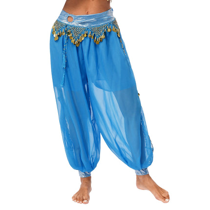 Harem Pants Women Belly Dance Sequin Arabic Costume Pants - Harem Pants - GPBD - Mad Fly Essentials