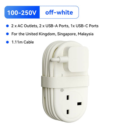 Home Electronics Pocket Power Strip Extension USB Type C (UK) - Home electronics - Wenjie Brother - Mad Fly Essentials