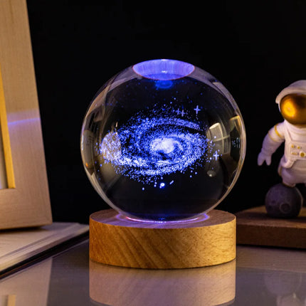 LED Night Light 3D Crystal Planet Saturn Night Light - LED Night Light - OUIO - Mad Fly Essentials