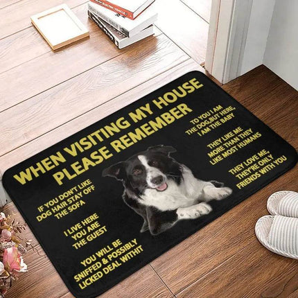 Border Collie Dog Entrance Doormat - Mad Fly Essentials