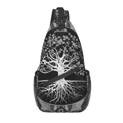 Crossbody Bag Tree of Life Vikings Brown Leather Sling Bags - Crossbody Bag - CPLIFE - Mad Fly Essentials