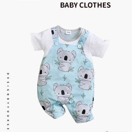 Baby Boy 0-18M Koala Print Jumpsuit Rompers - Mad Fly Essentials