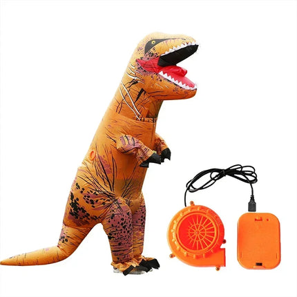 Adult Kids Family T-Rex Inflatable Costume Set