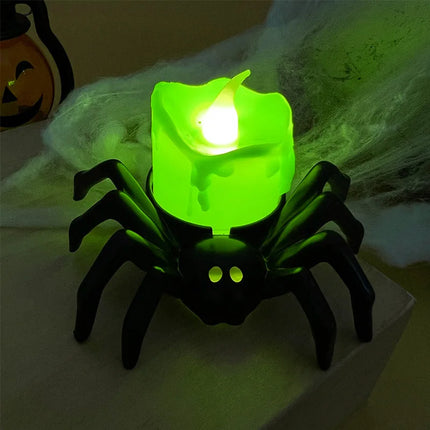 Halloween Decor LED Candle Light Spider Skull Props - Halloween Decor - Sky Fragrant - Mad Fly Essentials
