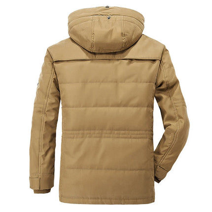 Jacket Men Long Winter Down Cargo Hooded Outerwear - Jacket - LBL Private Label - Mad Fly Essentials