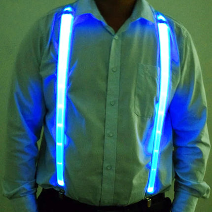 Men's Luminous Glow Costume Party Suspenders