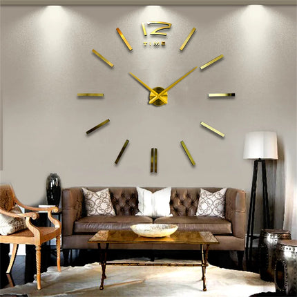 Home Decor Large DIY 3D Modern Wall Clock Decor - Home Decor - Preciser - Mad Fly Essentials