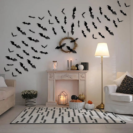 Home Decor 120pc 3D Bat Halloween Decoration Stickers - Home Decor - Sproutfox - Mad Fly Essentials