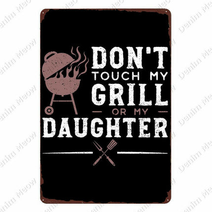 King of the Grill-Novelty Sign Decor - Home & Garden Mad Fly Essentials