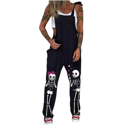 Women Bohemian Heart Skeleton Summer Overall Jumpsuit - Women's Shop Mad Fly Essentials