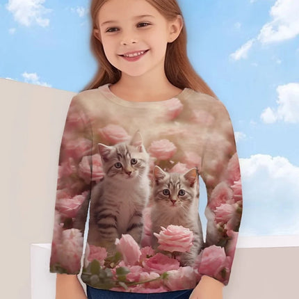 Shirt Baby Girl 3D Unicorn Cat Animal Tops - Shirt - DXTON - Mad Fly Essentials