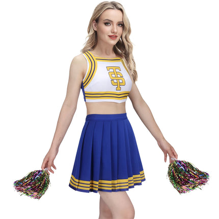 Women Cheerleader Uniform Cosplay Party Costume Outfit