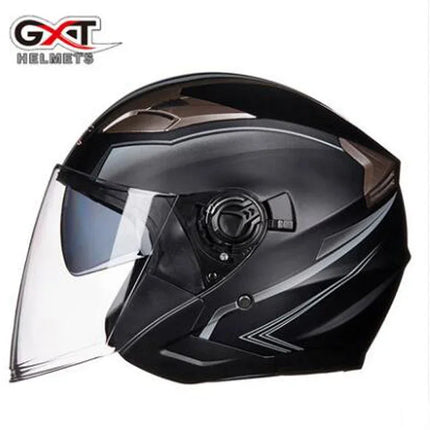 Motorcycle Helmet Half Face Double Lens Helmet - Motorcycle Helmet - Herobiker - Mad Fly Essentials