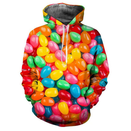 3D Hoodies Men Candy Gummy Bear Long Sleeve Hoodies - 3D Hoodies - Cargo Global - Mad Fly Essentials