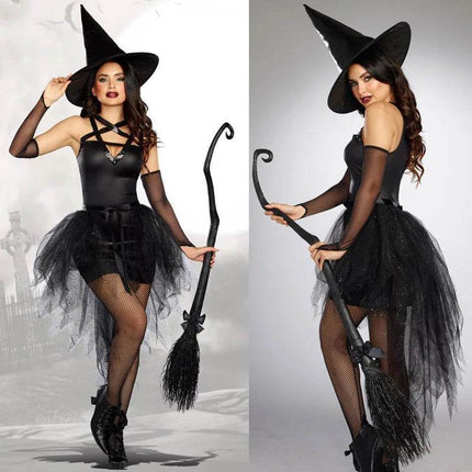 Women Black Gothic Witch Cosplay Costume - Mad Fly Essentials