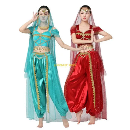 Costume Set Women Exotic Belly Dancing 4pc Costume - Costume Set - Echoine - Mad Fly Essentials