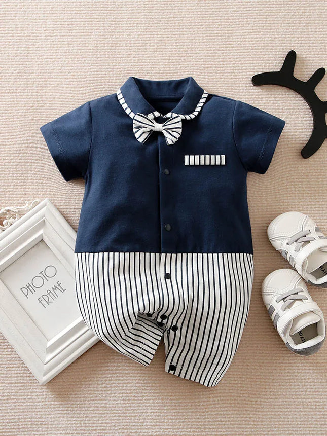 Baby Boys Newborn Blue Grey 0-18M Gentleman Outfit