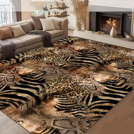 Area Rug Nordic Leopard Cat Animal Living Room Rug - Area Rug - EMG - Mad Fly Essentials