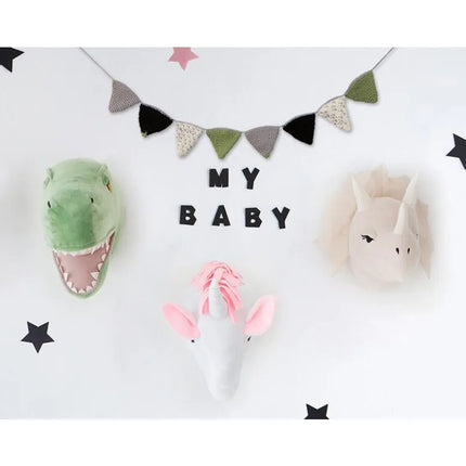 Kids Room Decor Plush Animal Wall Dinosaur - Kids Room Decor - Nordic Creations - Mad Fly Essentials