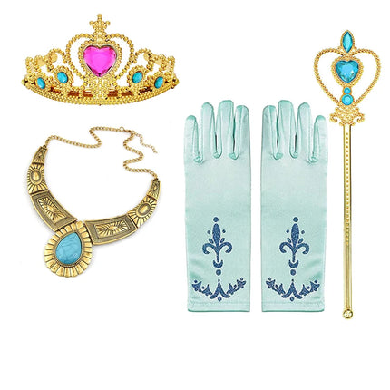 Girl Seasonal Wear Gloves Wand Princess Costume Accessories Set - Girl Seasonal Wear - Zawaland - Mad Fly Essentials