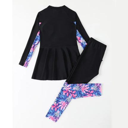 Swimwear Set Girl Long Sleeve 2pc Kids Swimsuit - Swimwear Set - Asheywr - Mad Fly Essentials