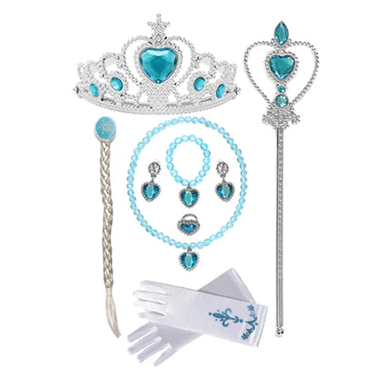 Girl Seasonal Wear Gloves Wand Princess Costume Accessories Set - Girl Seasonal Wear - Zawaland - Mad Fly Essentials