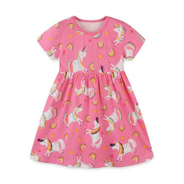 Baby Girls 3D Unicorn Beach Dress - Kids Shop Mad Fly Essentials