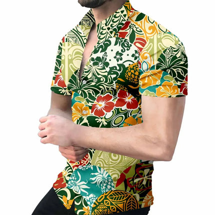 Men Poker Party 3D Hawaiian Shirts