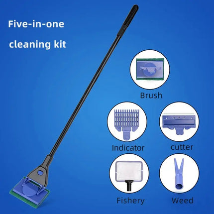 Fish Tank Decor Algae Scraping Tool Set - Fish Tank Decor - Seven Master - Mad Fly Essentials