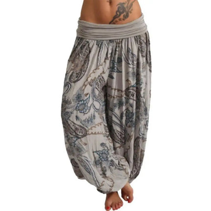 Women Bohemian Paisley Yoga Harem Pants