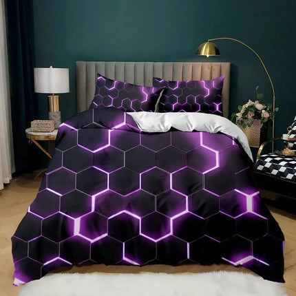 Duvet Set Home 3D Optical Illusion Bedding Set - Duvet Set - Benli White - Mad Fly Essentials